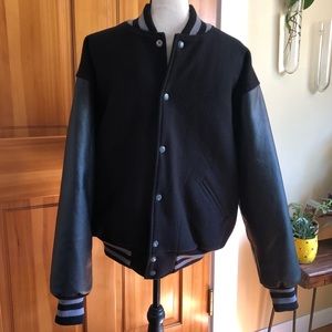 Plain Letterman Style Jacket